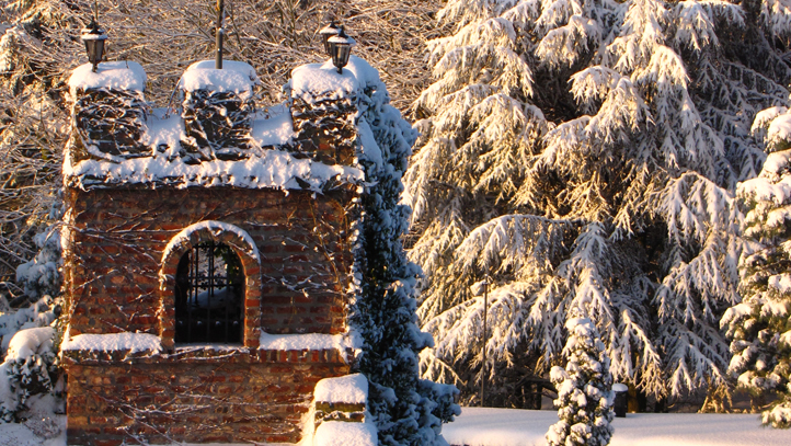 Winterzeit auf Land Gut Höhne
