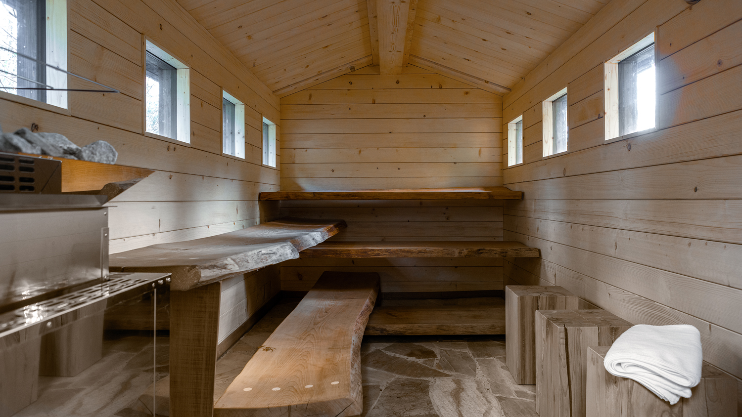 Schwitzhuette in der Neandertal Therme